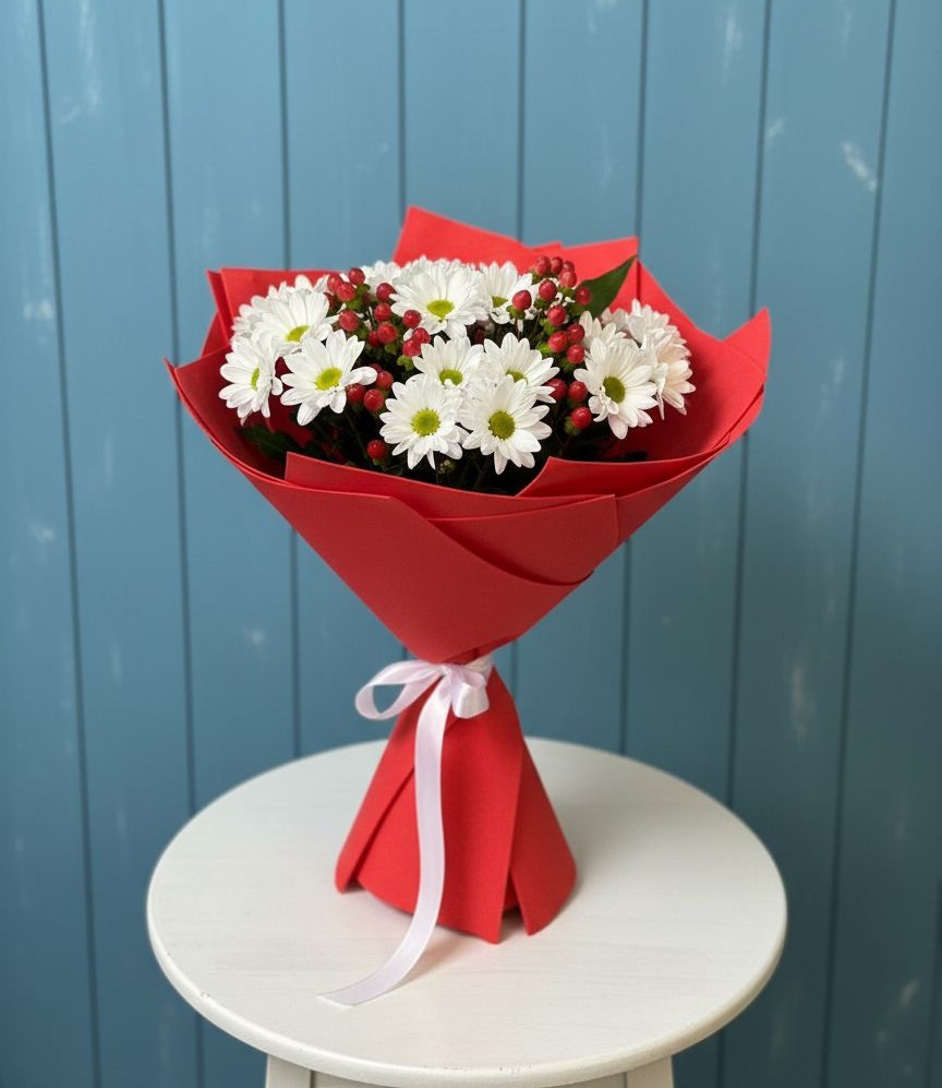 Букет цветов из: Хризантемы в Подлесной Слободе