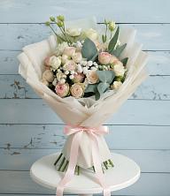 Букет цветов из:  Розы и Лизиантусы в Подлесной Слободе