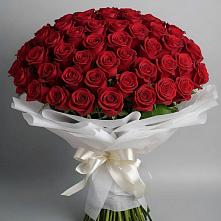 Букет 101 Красная роза Блэк Мэджик в Подлесной Слободе