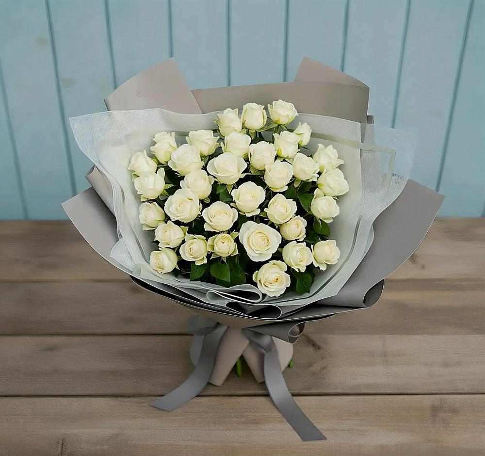 Букет Белоснежная нежность в Подлесной Слободе