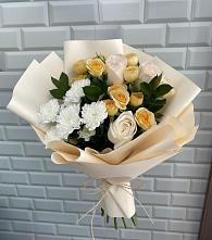 Букет цветов из:  Розы и Хризантемы в Подлесной Слободе