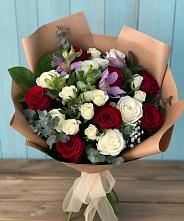 Букет цветов из:  Розы и Альстромерии в Подлесной Слободе