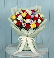 Букет цветов из:  Розы в Подлесной Слободе