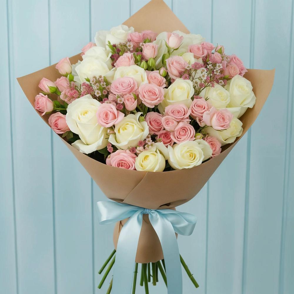 Букет цветов из: Розы в Подлесной Слободе