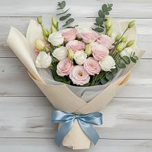 Букет цветов из:  Лизиантусы в Подлесной Слободе