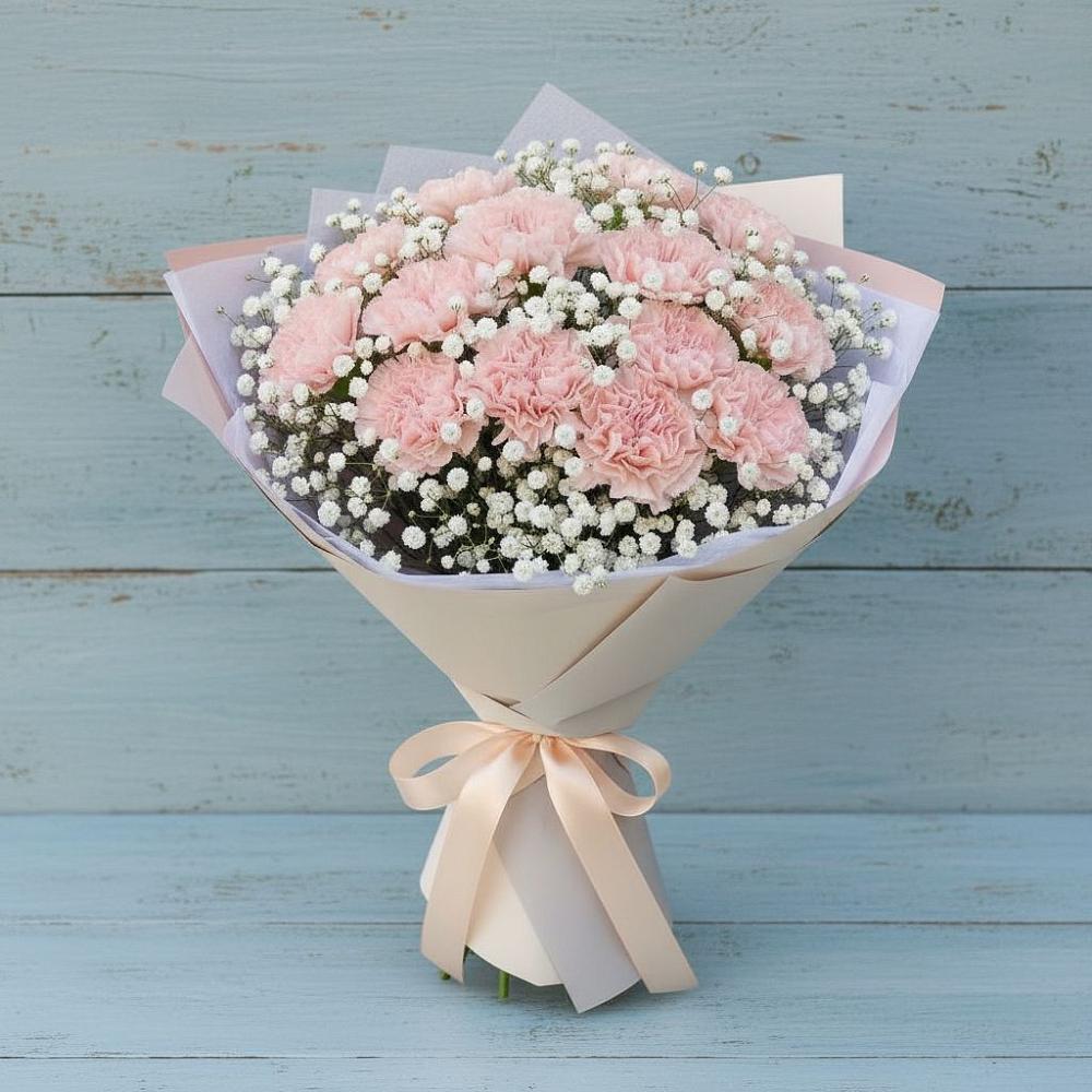 Букет цветов из: Гвоздики в Подлесной Слободе