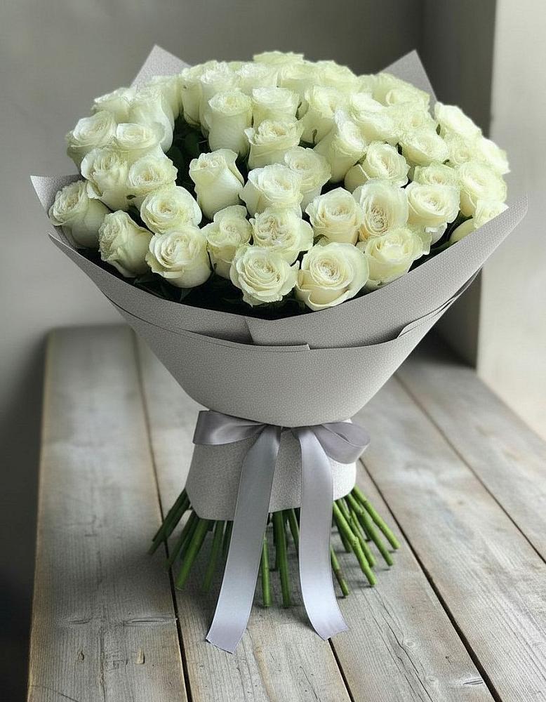 Букет 35 Белых роз в Подлесной Слободе