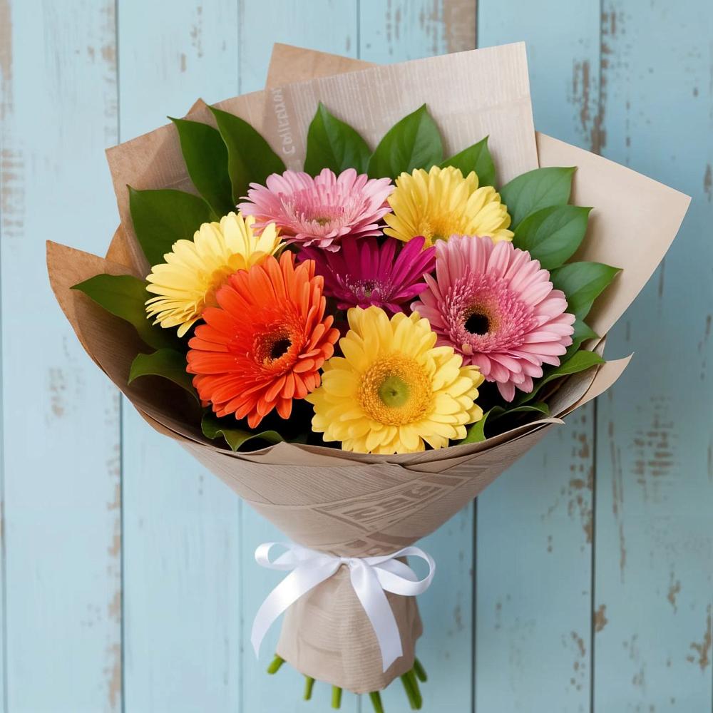 Букет цветов из: Герберы в Подлесной Слободе