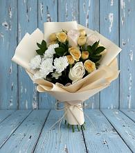 Букет цветов из:  Розы и Хризантемы #REPLACE_PRED# Подлесной Слободе