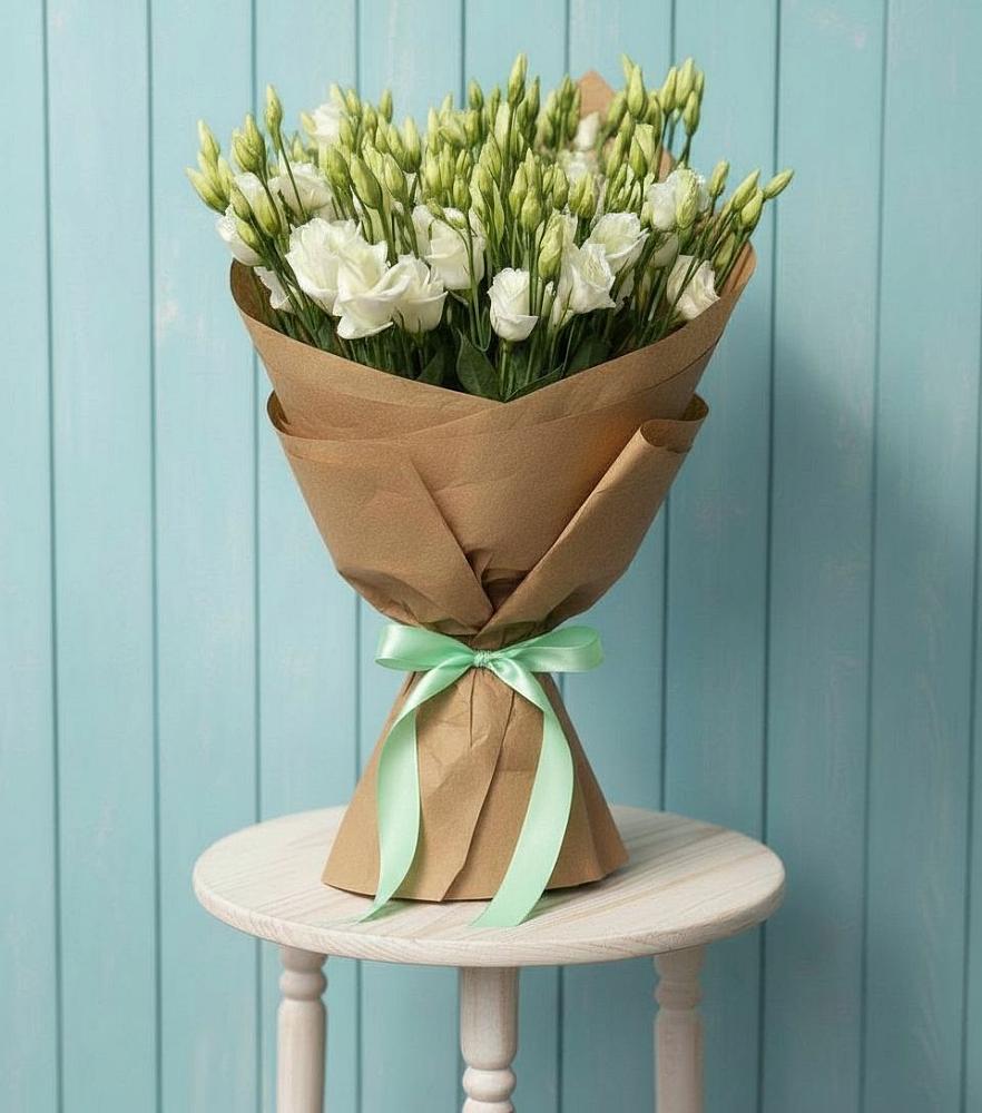 Букет цветов из: Лизиантусы в Подлесной Слободе