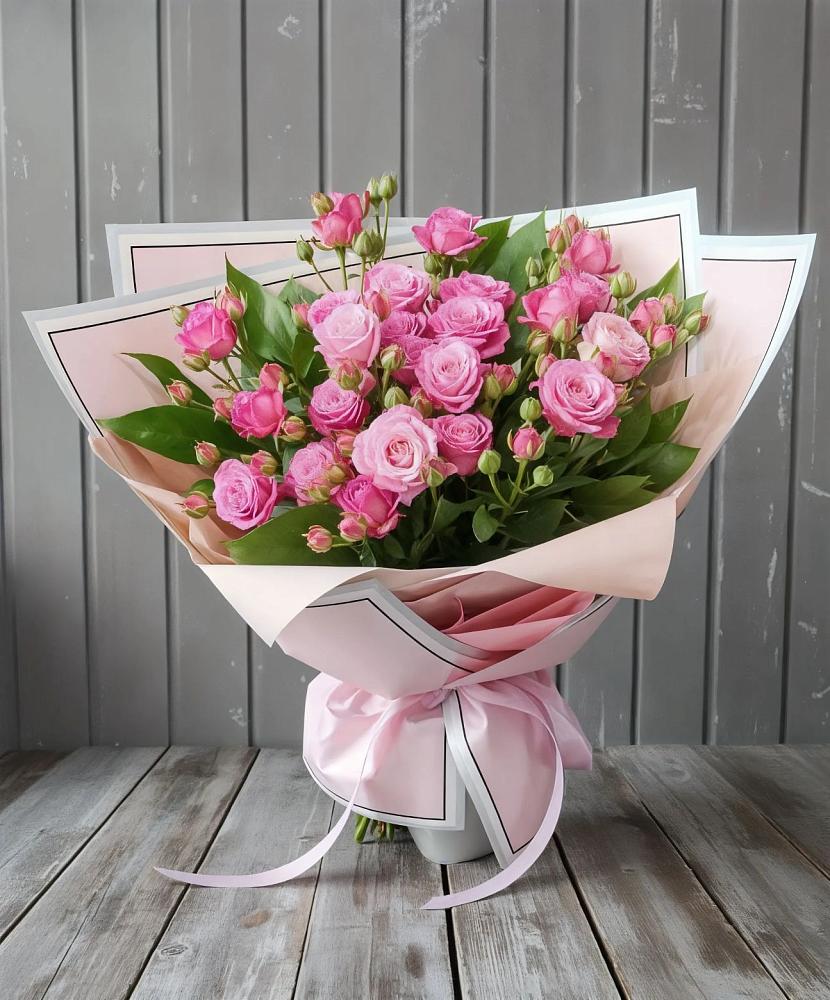 Букет Розовый кустик в Подлесной Слободе