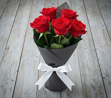 Букет 5 Красных роз Эдлесс Лав #REPLACE_PRED# Подлесной Слободе