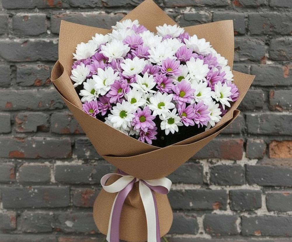 Букет цветов из: Хризантемы в Подлесной Слободе