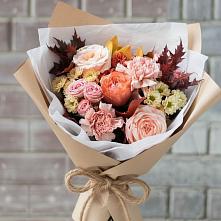 Букет цветов из:  Гвоздики, Хризантемы и Розы в Подлесной Слободе