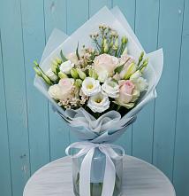 Букет цветов из:  Розы и Лизиантусы в Подлесной Слободе