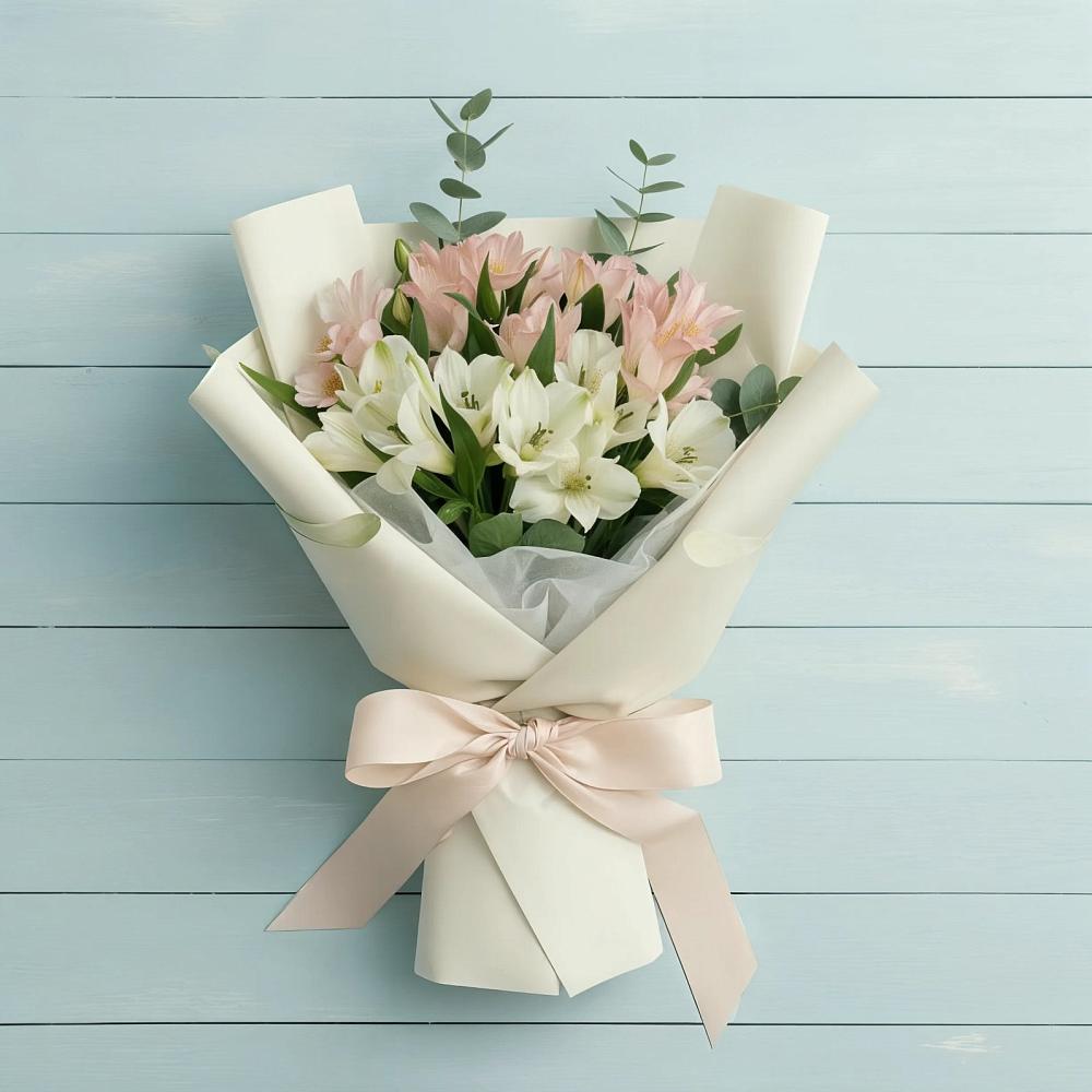 Букет цветов из: Альстромерии в Подлесной Слободе