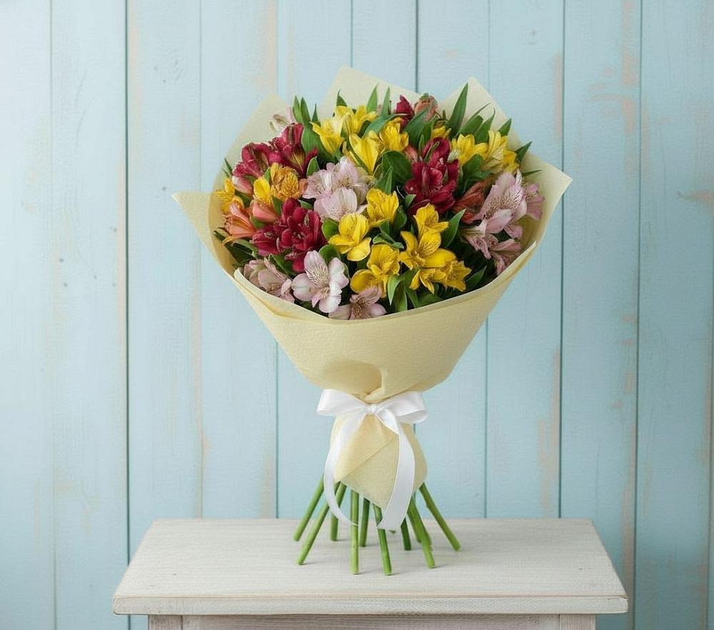 Букет цветов из: Альстромерии в Подлесной Слободе