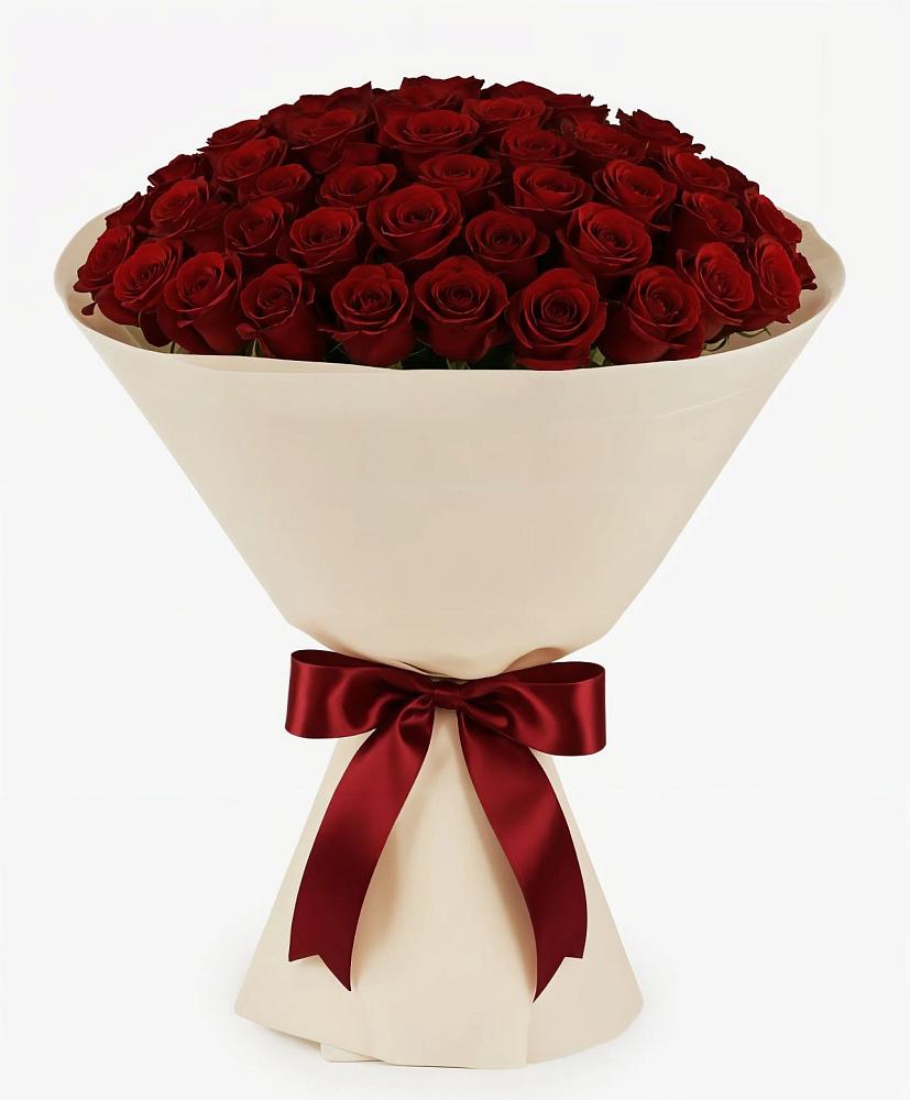 Букет 101 Бордовая роза Блэк Бакарра в Подлесной Слободе