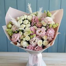 Букет цветов из:  Альстромерии и Розы в Подлесной Слободе